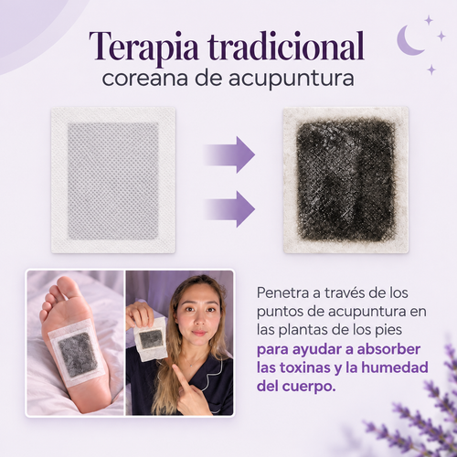 SOONÉ Parches Desintoxicantes con Lavanda – Cuidado Natural e Inspirado en Corea (10 Unidades)